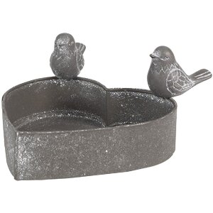 Clayre & Eef 6Y5563 Plant Holder Grey 14x12x7 cm...