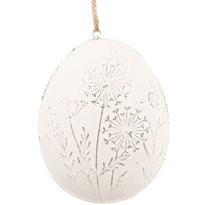 Clayre & Eef 6Y5567 Decorative Hanger Egg White...