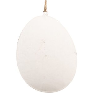 Clayre & Eef 6Y5567 Decorative Hanger Egg White 10x2x8 cm