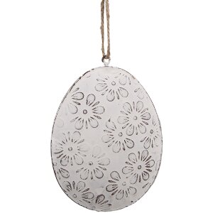 Clayre & Eef 6Y5568 Decorative Hanger Egg White...