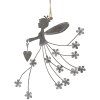 Clayre & Eef 6Y5573 Decorative Hanger Child 20x17cm Grey