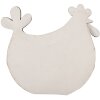 Clayre & Eef 6Y5579 Decorative Chicken 15x6x14 cm White - Rural Charm