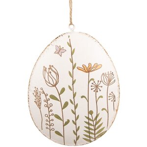 Clayre & Eef 6Y5582 Decorative Hanger Egg Beige...