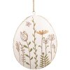 Clayre & Eef 6Y5582 Decorative Hanger Egg Beige 10x2x8 cm Easter