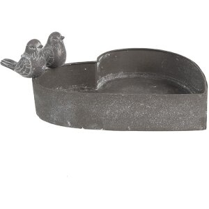 Clayre & Eef 6Y5583 Plant Holder Grey 19x17x7 cm