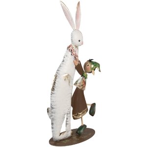 Clayre & Eef 6Y5597 Decorative Rabbit White 25x13x57 cm