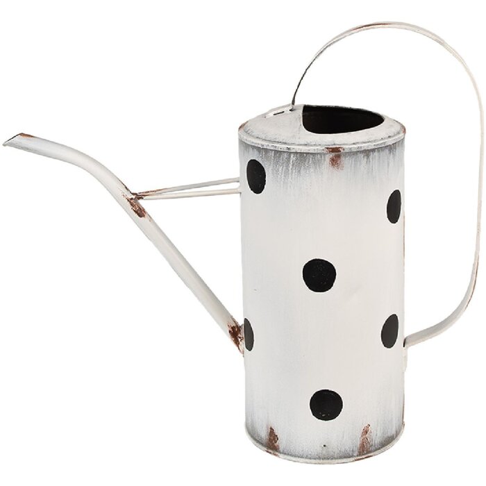 Clayre & Eef 6Y5598 Decoration Watering Can 36x13x32 cm White