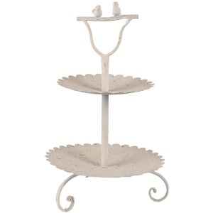 Clayre & Eef 6Y5601 Etagere Vogeldeko Ø 32x51...