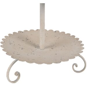 Clayre & Eef 6Y5601 Etagere Vogeldeko Ø 32x51 cm Beige