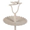 Clayre & Eef 6Y5601 Etagere Vogeldeko Ø 32x51 cm Beige