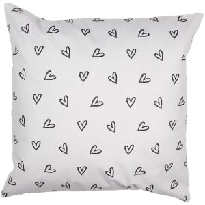 Clayre & Eef BSL23 Cushion Cover White 45x45 cm Cosy...