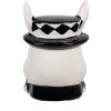 Clayre & Eef CBVOS Storage Pot White Black 9x8x11 cm - Stylish storage place