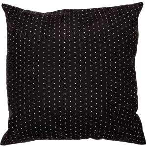 Clayre & Eef DR23 Cushion Cover White Black 45x45 cm