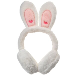 Juleeze JZCEW0027W Bunny Ears Ear Warmers Kids White One...