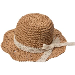 Juleeze JZCHA0014 childrens hat lace band brown one size...