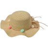 Juleeze JZCHA0015BE Childrens hat beige with pompoms one size fits all