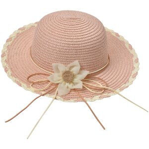 Juleeze JZCHA0017 Childrens hat flower decoration pink