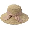 Juleeze JZHA0095BE Ladies Hat Bow Ribbon Beige One Size