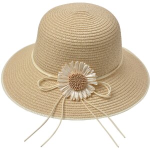 Juleeze JZHA0112BE Sun hat Daisy Beige One size