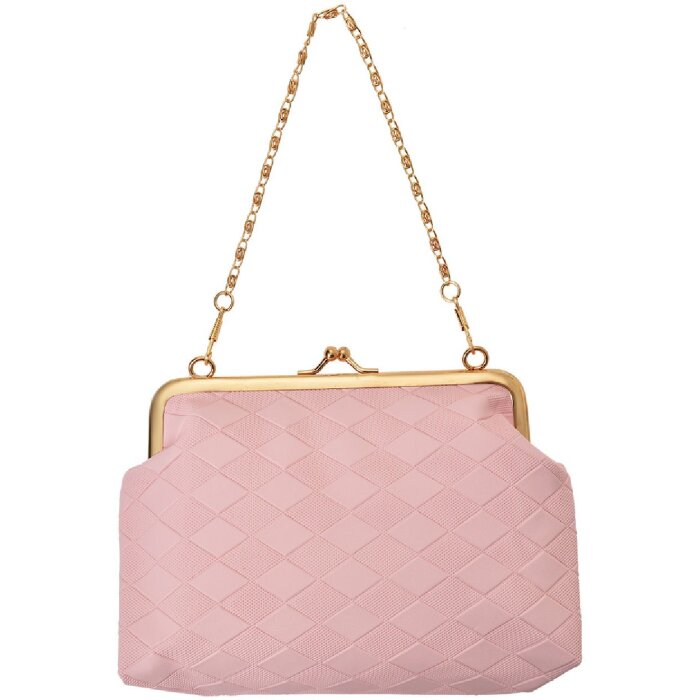 Juleeze JZWA0189P Clutch Pink Gold Chain 8cm Elegance