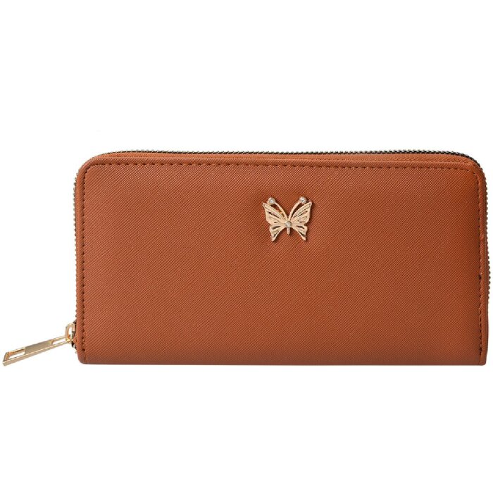 Juleeze JZWA0193CH Wallet Butterfly Brown 19x10cm