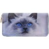 Juleeze JZWA0201 Wallet Cat motif Blue-eyed Grey 19x10cm