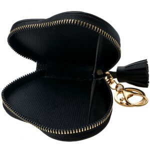 Juleeze JZWA0202Z Heart Wallet Keychain Black 10cm