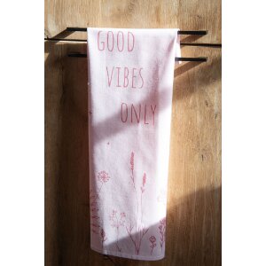 Clayre & Eef KT042.047 Kitchen Towel Pink Good Vibes 47x70 cm