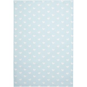 Clayre & Eef KT042.049 Kitchen Towel Heart Blue 47x70cm