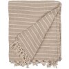 Clayre & Eef KT060.132 Plaid Stripe Pattern Beige 125x150cm