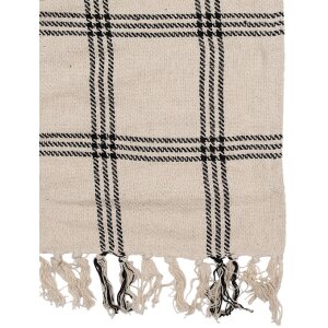 Clayre & Eef KT060.134 Plaid throw Beige Black 125x150cm