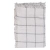 Clayre & Eef KT060.137 Cosy blanket check 125x150 White Grey