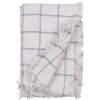 Clayre & Eef KT060.137 Cosy blanket check 125x150 White Grey