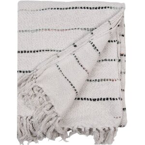 Clayre & Eef KT060.138 Plaid Blanket Beige Black...