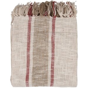 Clayre & Eef KT060.140 Plaid Stripes Beige Brown...