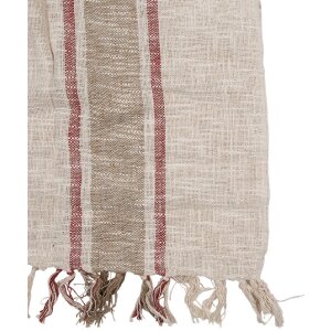 Clayre & Eef KT060.140 Plaid Stripes Beige Brown 125x150cm