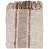 Clayre & Eef KT060.140 Plaid Stripes Beige Brown 125x150cm