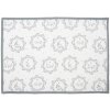 Clayre & Eef LGC40 Placemat set of 6 white/grey country house 48x33 cm