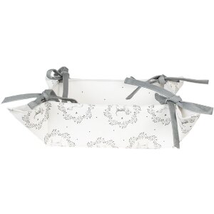 Clayre & Eef LGD47 Bread Basket Ribbon Pattern...