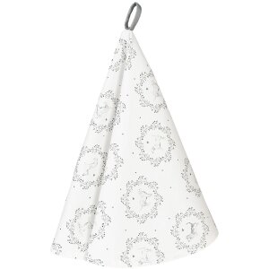 Clayre & Eef LGD48 Kitchen Towel White/Grey Deer Head...