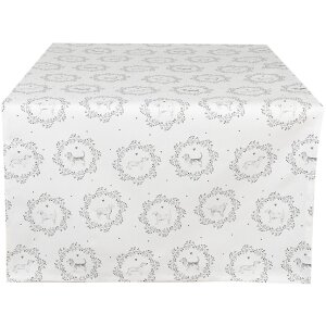 Clayre & Eef LGD64 Table runner dog motif 50x140cm...