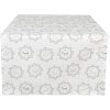 Clayre & Eef LGD64 Table runner dog motif 50x140cm White Grey