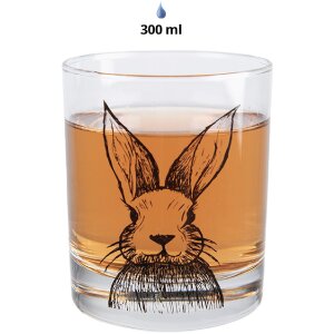 Clayre & Eef RAEGL0001 Glass Bunny Motif Transparent...