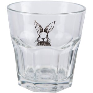 Clayre & Eef RAEGL0003 Drinking Glass Bunny 200ml...