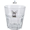 Clayre & Eef RAEGL0003 Drinking Glass Bunny 200ml Transparent Ø 8x8cm