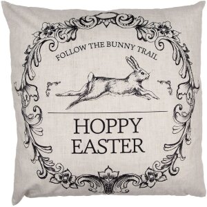 Clayre & Eef RFL22 Hoppy Easter Cushion Cover 45x45...