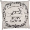 Clayre & Eef RFL22 Hoppy Easter Cushion Cover 45x45 Beige Black