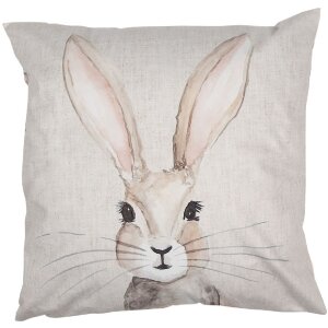 Clayre & Eef RUB22 Bunny Cushion Cover 45x45 Beige...