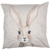 Clayre & Eef RUB22 Bunny Cushion Cover 45x45 Beige Decorative Cushion