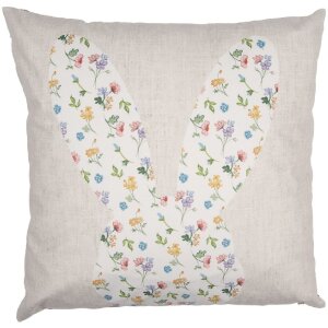 Clayre & Eef RUB23 Cushion Cover Floral Pattern Beige...